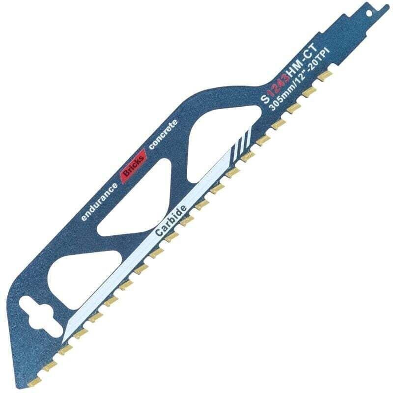 Säbelsägeblatt, Säbelsägestein, Wolframkarbid, für Metall, Stahl und Holz, Porenbeton, Ziegel, Zementplatten und Beton, ...