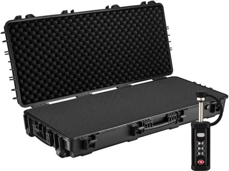 Wiltec Universalkoffer 119 x 53 x 21 cm mit Kofferschloss, wasserfester Transportkoffer mit Schaumstoffpolsterung, Schut...