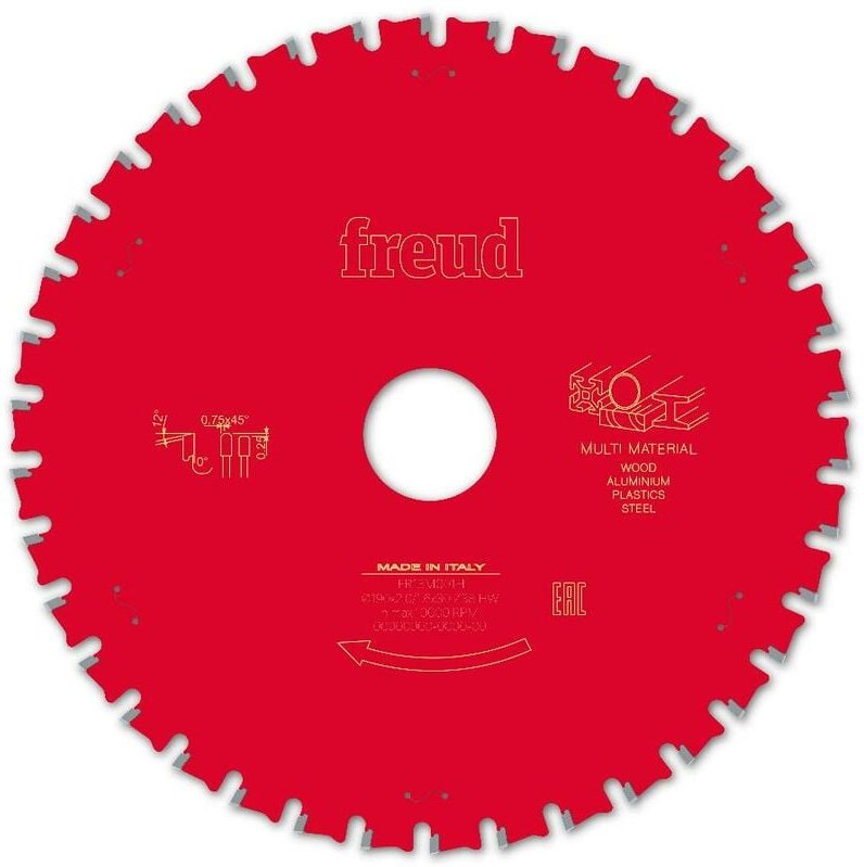 Freud - Sägeblatt für Handkreissäge Ø190 2/1,6 AL30 Z38 tpb 0° - F03FS10041 -FR13M001H