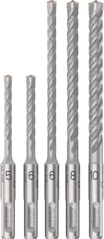 Pro sds plus-5X Hammerbohrer-Set, 5/6/6/8/10 mm, 5-tlg. - Bosch