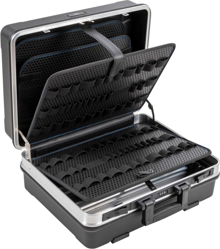 Werkzeugkoffer Flex mit Werkzeugschlaufen, Werkzeugbox ohne Werkzeug, B&W Koffer