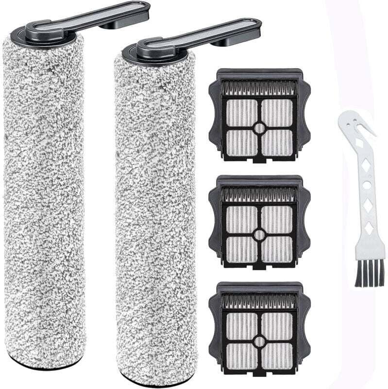 Ersatzbürstenrollen und HEPA-Filter für Tineco Floor One S5 / S5 Pro Nass-/Trockensauger, einfach zu wechseln und zu rei...