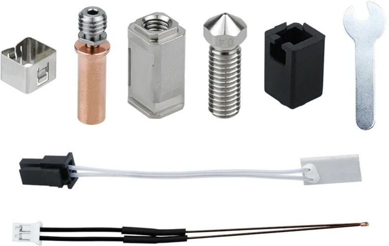 Für 2 Hotend Kit Thermistor Heizung 24V 60W Keramik Heizplatte für 3D Drucker