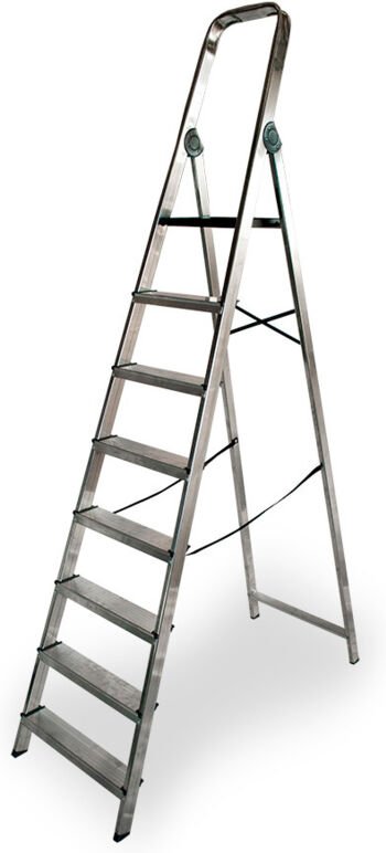 Aluminium-Wohnraumtreppe 8 Stufen edm