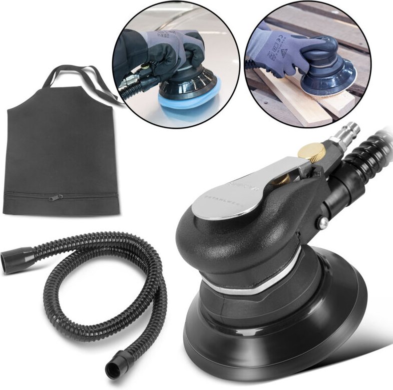 STAHLWERK Druckluft Exzenterschleifer DES-125 ST mit 125mm Schleifteller