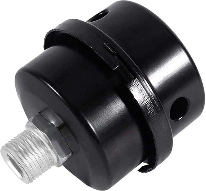 Sollbry - Luftkompressor-Schalldämpfer, 13-mm-Luftkompressor-Filterschalldämpfer zur Verwendung im Luftkompressor-Einlas...