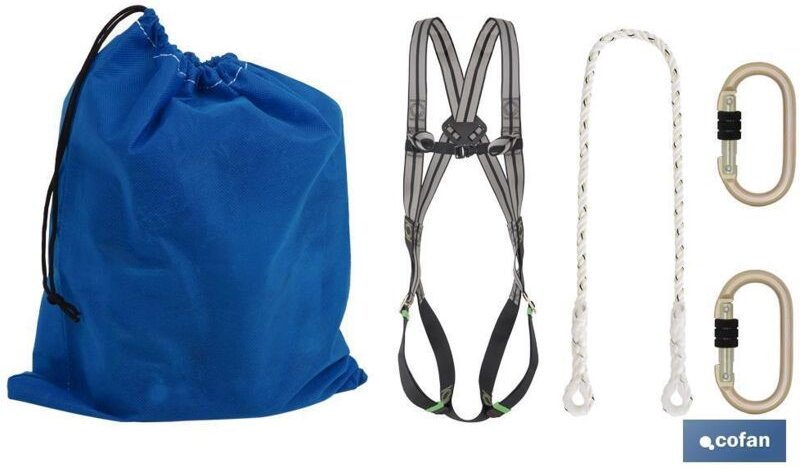 Cofan - Gurtset 2 Punkte + Seil + 2 Karabiner