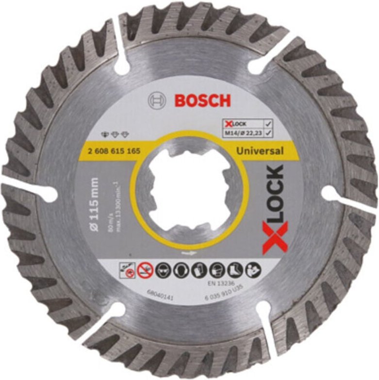 Bosch - x-lock Trennscheibe Standard for Universal 115 x 22,23 x 1,6 x 10 2 Stk