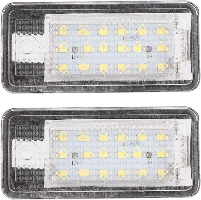 1 Paar LED-Kennzeichenleuchten hinten für Audi