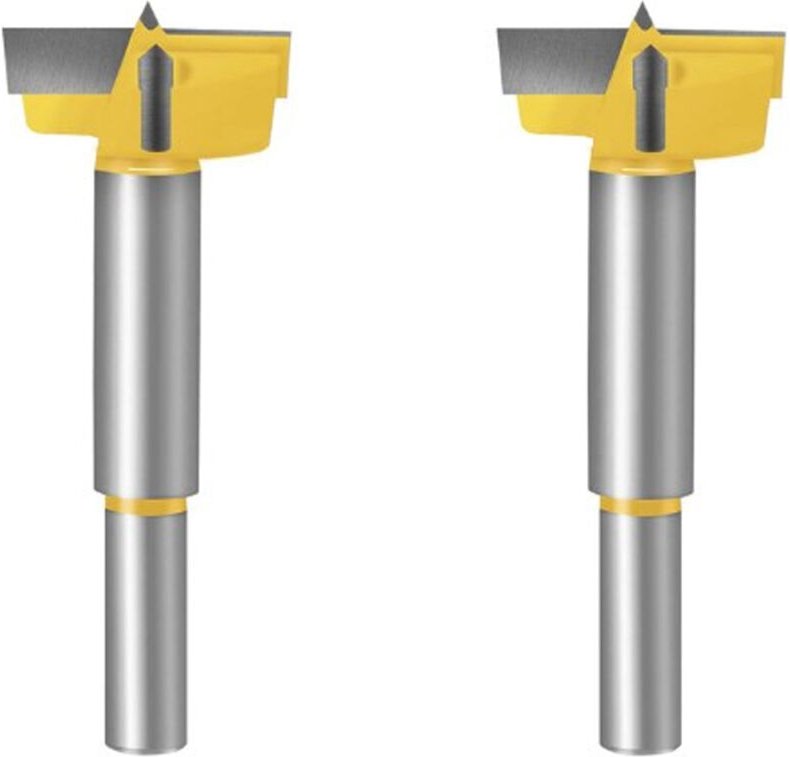 Zwei 32-mm-Lochöffner für die Holzbearbeitung, Holzbohrer zum Herstellen sauberer, flachbodiger Löcher in Holz