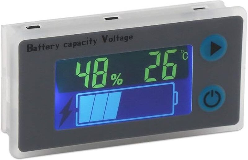 Ugreat - Rabatt, 10–100 v Batteriekapazitätsmonitor, programmierbare Spannung, Batteriestandsanzeige, aafgvc