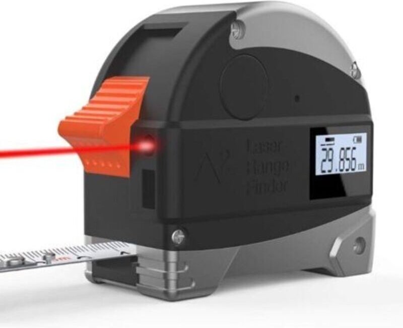 2-in-1 Messlineal, 30-m-Digitallaser-Entfernungsmesser, Maßband, Infrarot-Entfernungsmesser, Messwerkzeuge für den Baube...