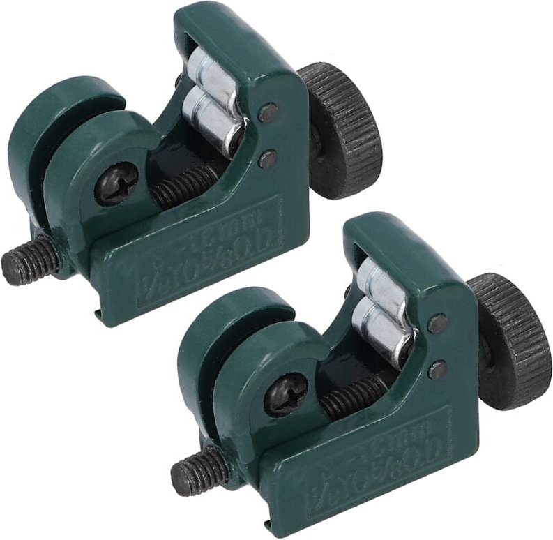 Tbest Rohrschneider, 2-teiliger Mini-Rohrschneider für Kupfer, Aluminium, Eisen und Metall, grüner Rohrschneider 3–16 mm...