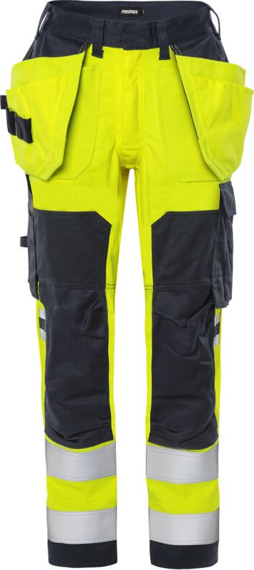FRISTADS 300374-171 Flamestat High Vis Handwerker Stretch Hose Kl. 2 Damen 2164