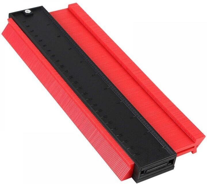 Konturenlehre, 10"/25 cm Lehrenvervielfältigungswerkzeug, Lehrenvervielfältigungswerkzeug für Konturenlehrenmessung (rot...