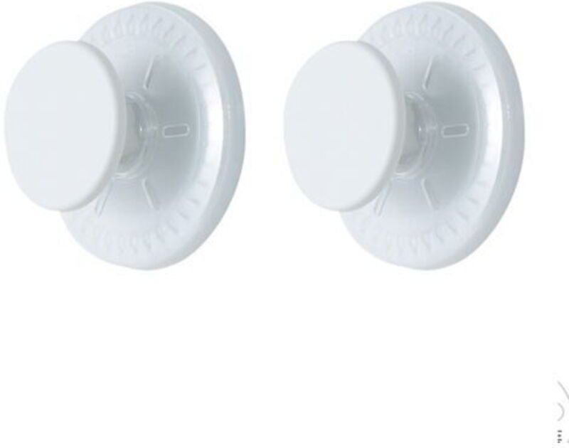 Robuste Saugnapfhaken für Badezimmer, 2er-Set, runde Haken, ohne Bohren, abnehmbar und spurlos, geeignet für Fliesen, Tü...