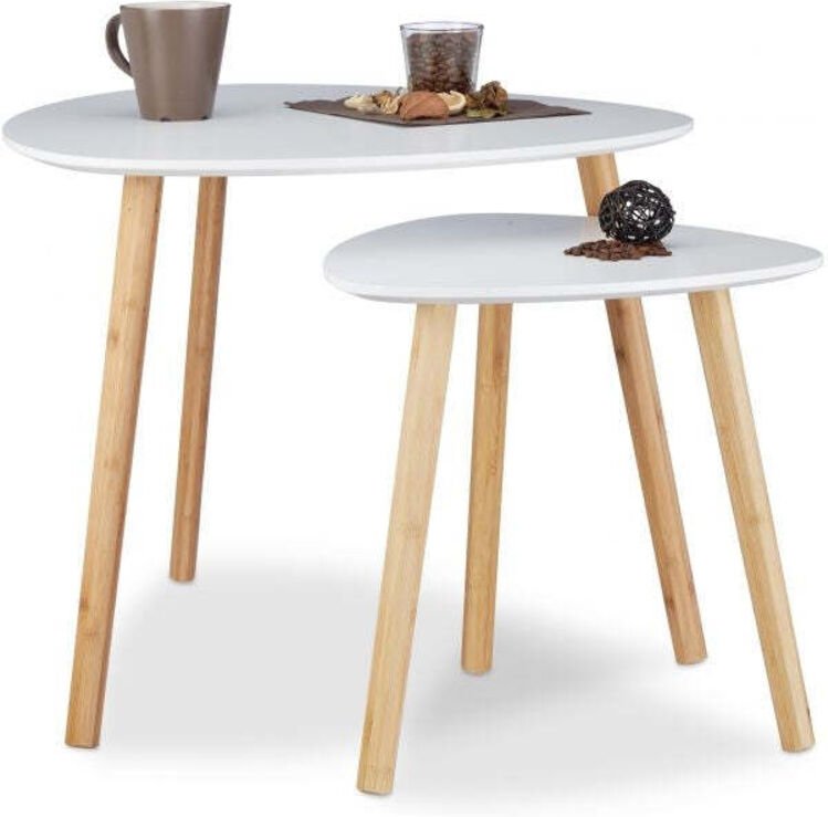 Esstisch 2er set im skandinavischen design 8830