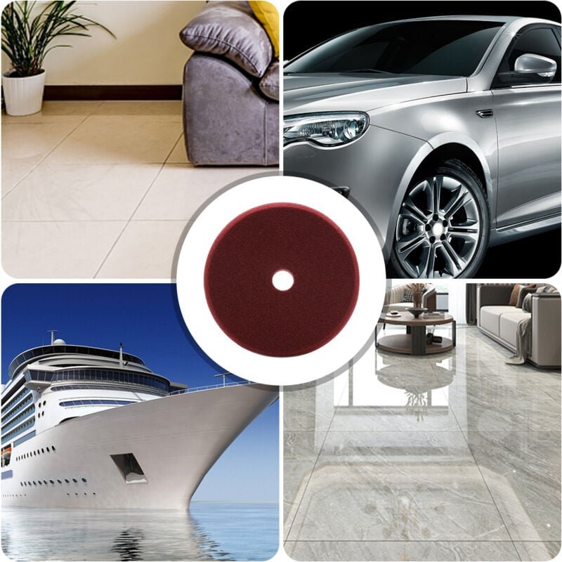 OPPWONG Polierpads, 6-Zoll-Polierpads, selbstklebende Polierpads, feine Polierschwammpads für Kompositmaterialien