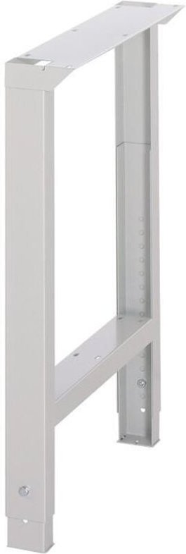 Werkbankfuß BK 650 verstellbar H750-1100xB70/120mm lichtgrau, RAL 7035