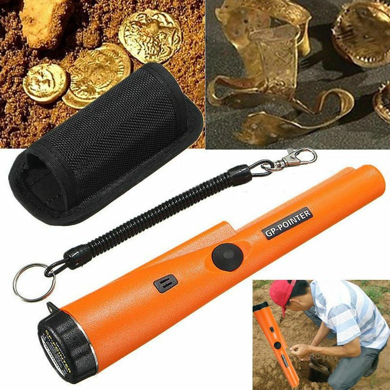 Fitags - Pinpointer-Metalldetektor, Schatzsuchwerkzeug, Summer, Vibration, tragbarer Pinpointer mit LED-Anzeigen und Gür...