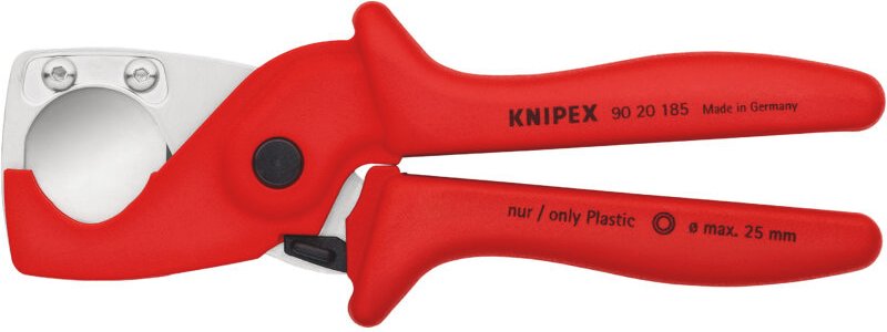 Knipex - 90 20 185 PlastiCut Schlauch- Schutzrohrschneider glasfaserver. 185 mm