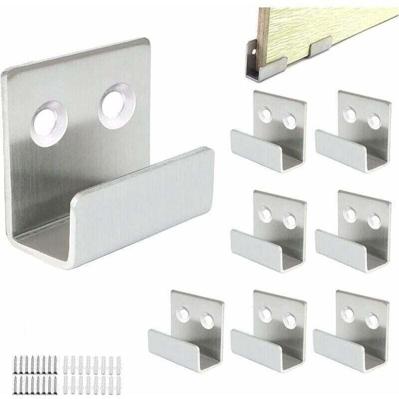 Ganci da parete in acciaio inossidabile ispessito da 8 pezzi, capacità di carico di 50 kg, adatti per bagno, cucina, gan...