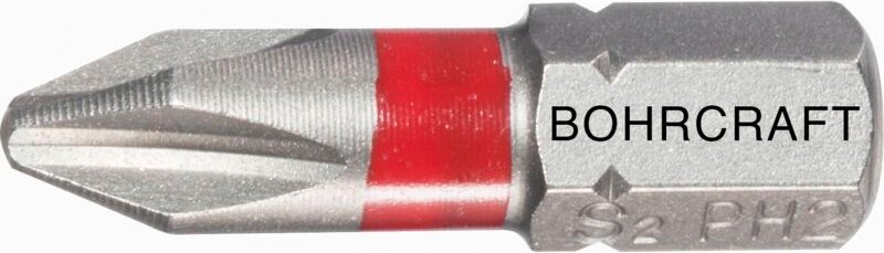 Bit-Einsatz mit Farbring 1/4'sechskant ph 3 Länge 25 mm - Bohrcraft