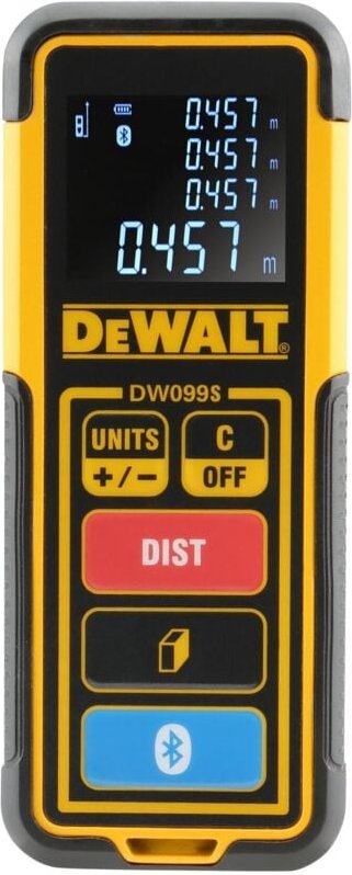 Zubehör - Laser-Distanzmesser, Reichweite 30 m, Bluetooth DW099S - Dewalt