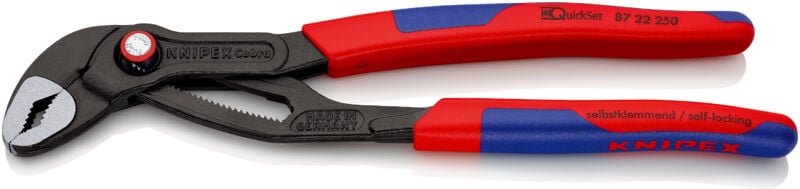 Knipex - 87 22 250 Cobra QuickSet Hightech-Wasserpumpenzange 250 mm