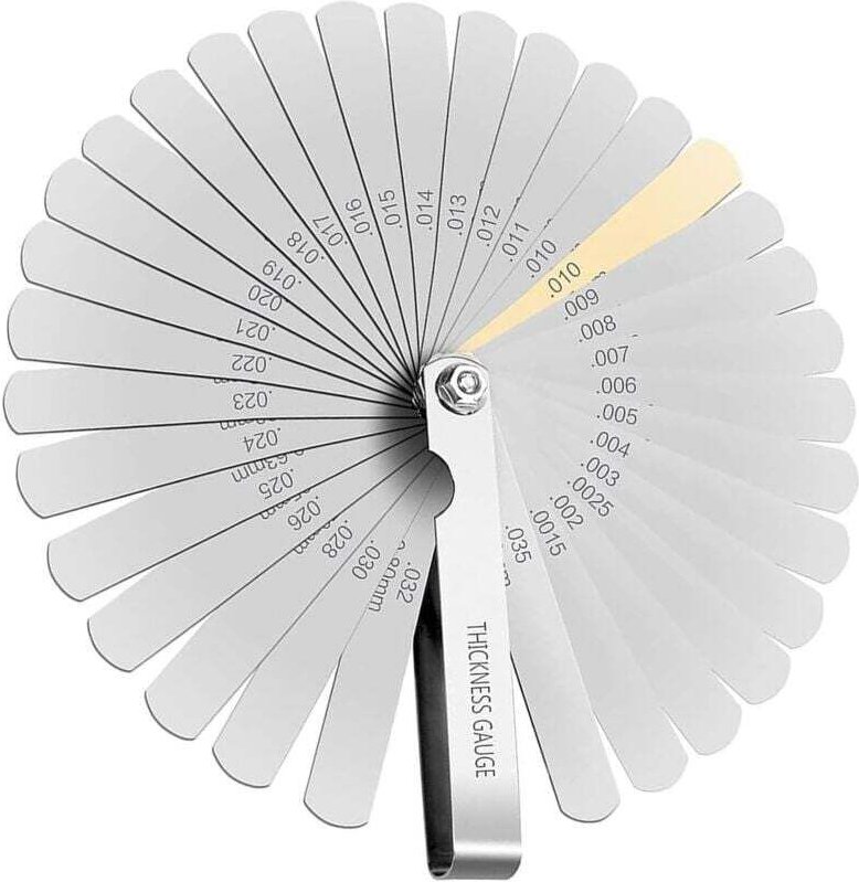 Ventilscheibensatz mit Fühlerlehre, 32-Blatt-Ventilscheibensatz, Präzisionsfühlerlehren zur Messung des Ventilspiels (Br...