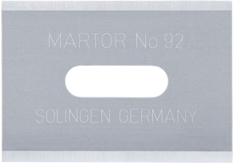 Industrieklinge Nr. 92 Länge 26 mm Breite 18,5 mm Stärke 0,4 mm