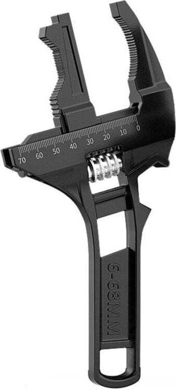 6–68 mm verstellbarer Schraubenschlüssel und Schraubenschlüssel, Sanitärwerkzeuge, große Öffnung, verstellbarer Schraube...