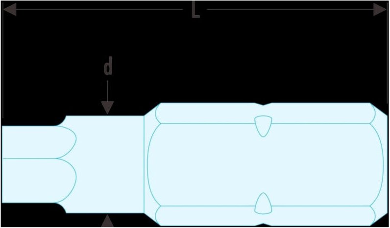 Facom Bit Serie 1 - Sechskant 1/8