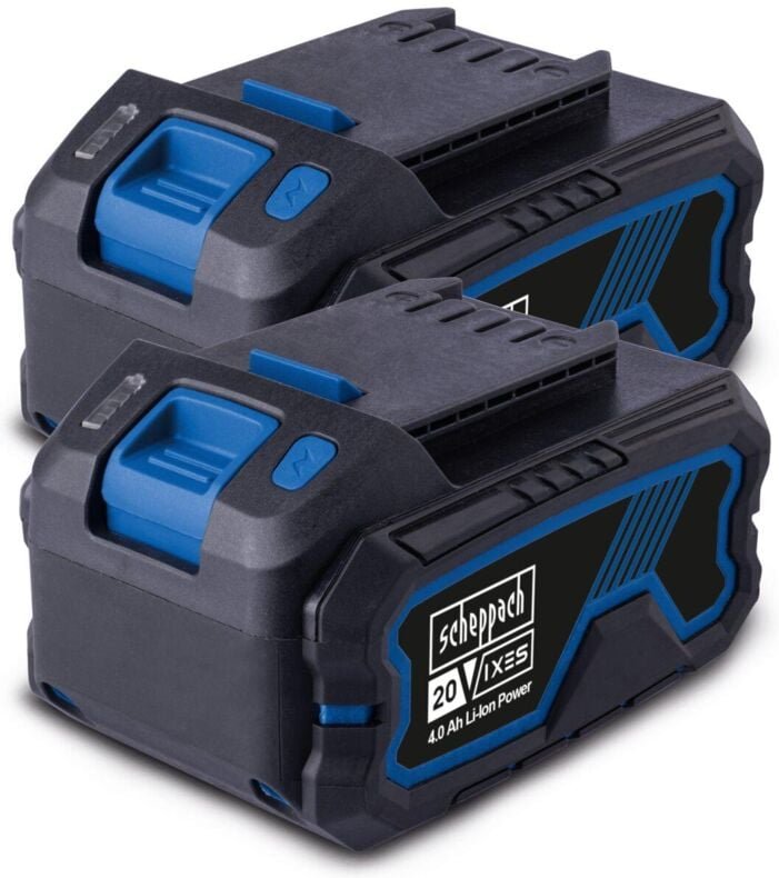 Scheppach - Starterkit mit 2x 20V 4.0Ah Akkus ixes Serie