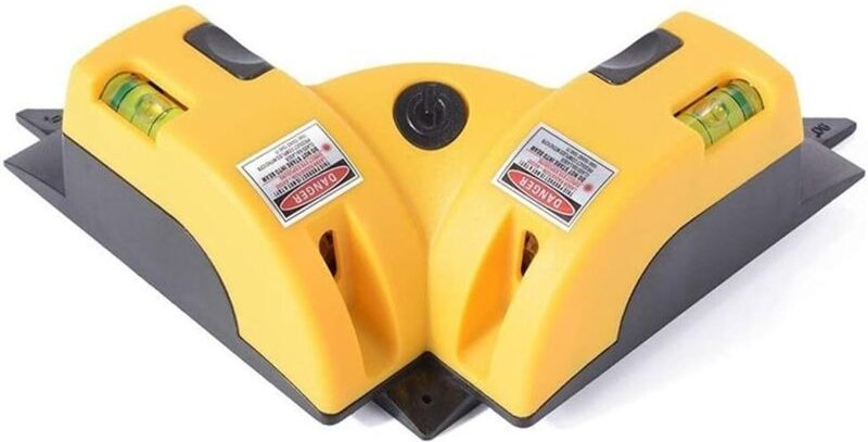 90°-Winkel-Laser-Nivelliergerät, horizontale und vertikale Laserlinienprojektion, quadratisches Laser-Nivelliergerät mit...