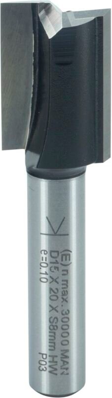 ENT Nutfräser - Fräser zum Einbohren in Hart- und Weichholz 15x20mm, HW