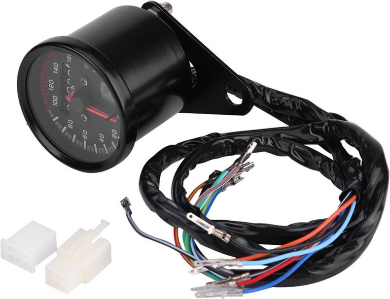 Ausla Digitaler Tachometer, Kilometerzähler und Drehzahlmesser mit klarer LED-Nachtbeleuchtung, Multifunktionsdisplay, u...