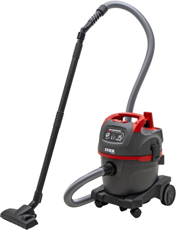 STIER Nass-Trockensauger SNT-20 Premium, 1400W, 20L Behälter, Industriesauger, 8m Kabel, mit Ausblasfunktion und Zubehör...
