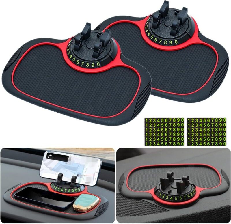 Multifunktionale Auto-Anti-Rutsch-Matte, Auto-Telefonhalterung, universelle Anti-Rutsch-Matte für das Armaturenbrett mit...