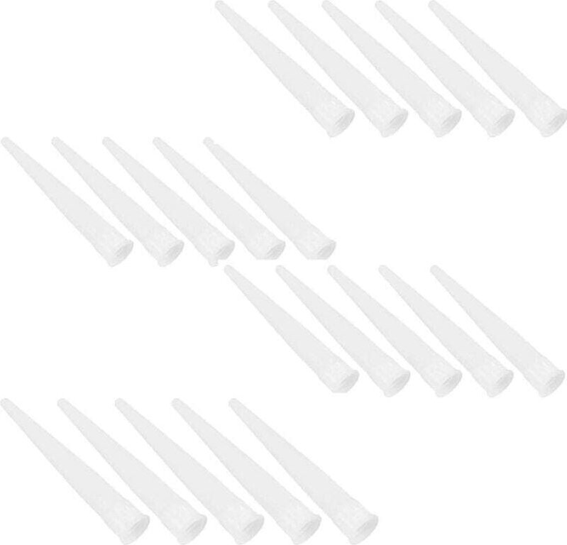 Silikon-Kartuschendüsen, Ersatz-Silikon-Düsenspitzen, Kartuschenspitzen, Düsen, 20 Stück