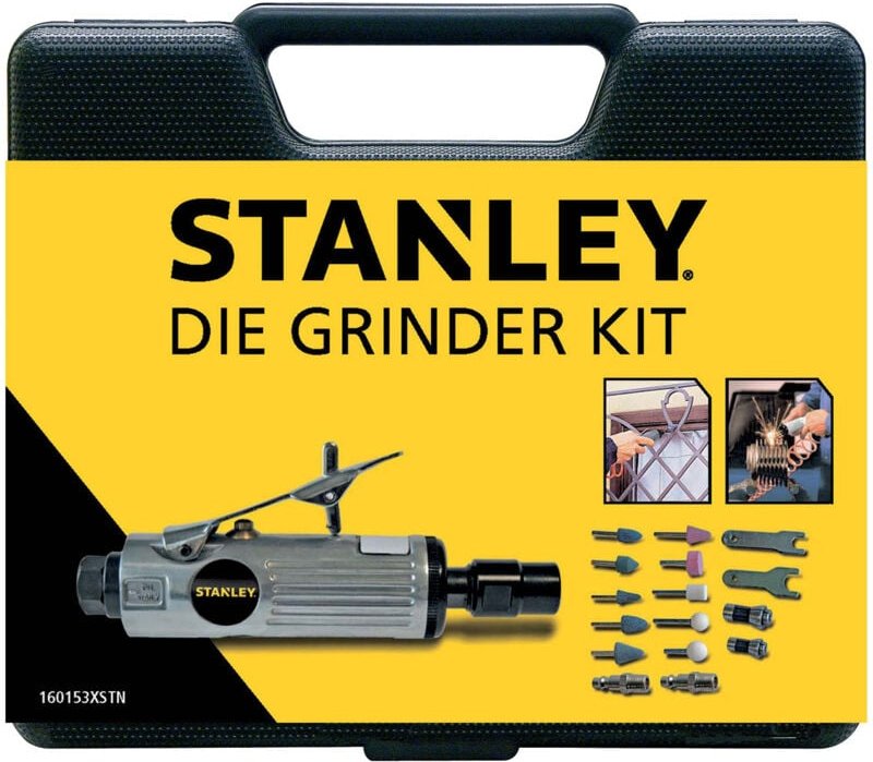 Stanley Druckluft Stabschleifer-Set im Koffer