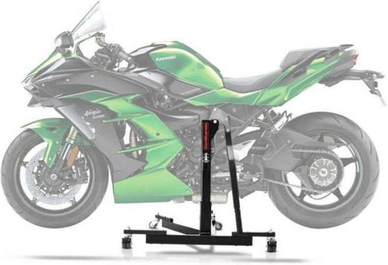 Zentralhebebühne - ConStands Power-Evo - Kompatibel mit Kawasaki Ninja H2 SX 18-25 - Tragfähigkeit 300 kg - Leichtgewich...