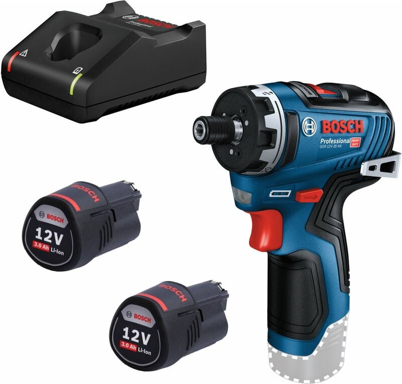 Akku-Schrauber gsr 12V-35 hx mit 2 x 3,0 Ah Akkus + Lader im Karton - Bosch