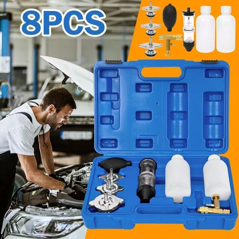 Vtizikl Détecteur de fuite dans le système de combustion et de refroidissement - Testeur de CO2 et de fluide gazeux de l...