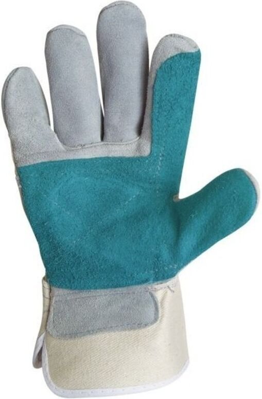 10 Paar Rinderleder-Handschuhe mit Lederverstärkung auf der Handfläche und am Zeigefinger – Für Reiter