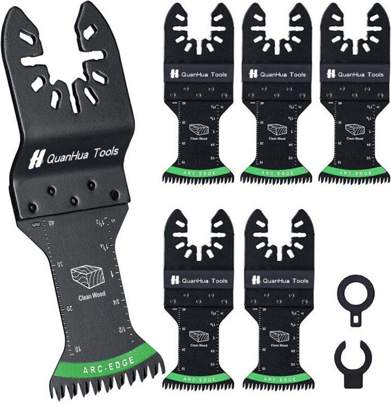Ensemble de 5 lames de scie multifonctions, accessoires pour scie oscillante multifonctions
