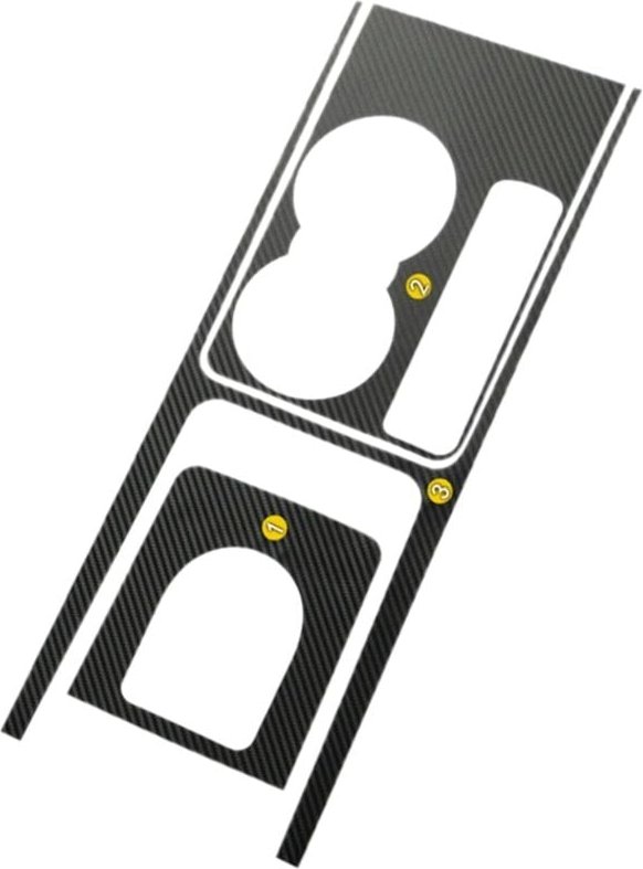 Autozubehör Wasserglas und Getriebe Carbonfaser-Aufkleberabdeckung für F-Pace X761