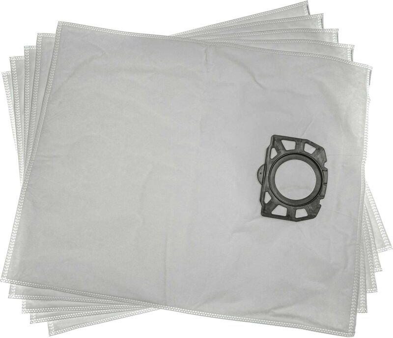 5x Staubsaugerbeutel kompatibel mit Kärcher se 4002, se 4001, wd 1 Compact Battery, wd 2 Staubsauger - Mikrovlies, 53cm ...