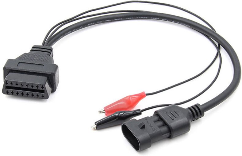 3-poliger auf 16-poliger OBD2-Adapter, für On-Board-Diagnoseanschluss, Verlängerungskabel für OBD2-Adapter, kompatibel m...