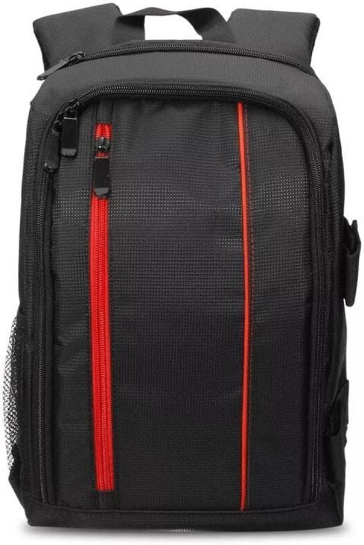 Geraumige kameratasche mit regenschutz rot